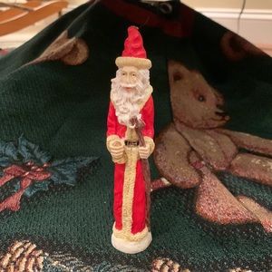 Santa figurine (3) staff & bell